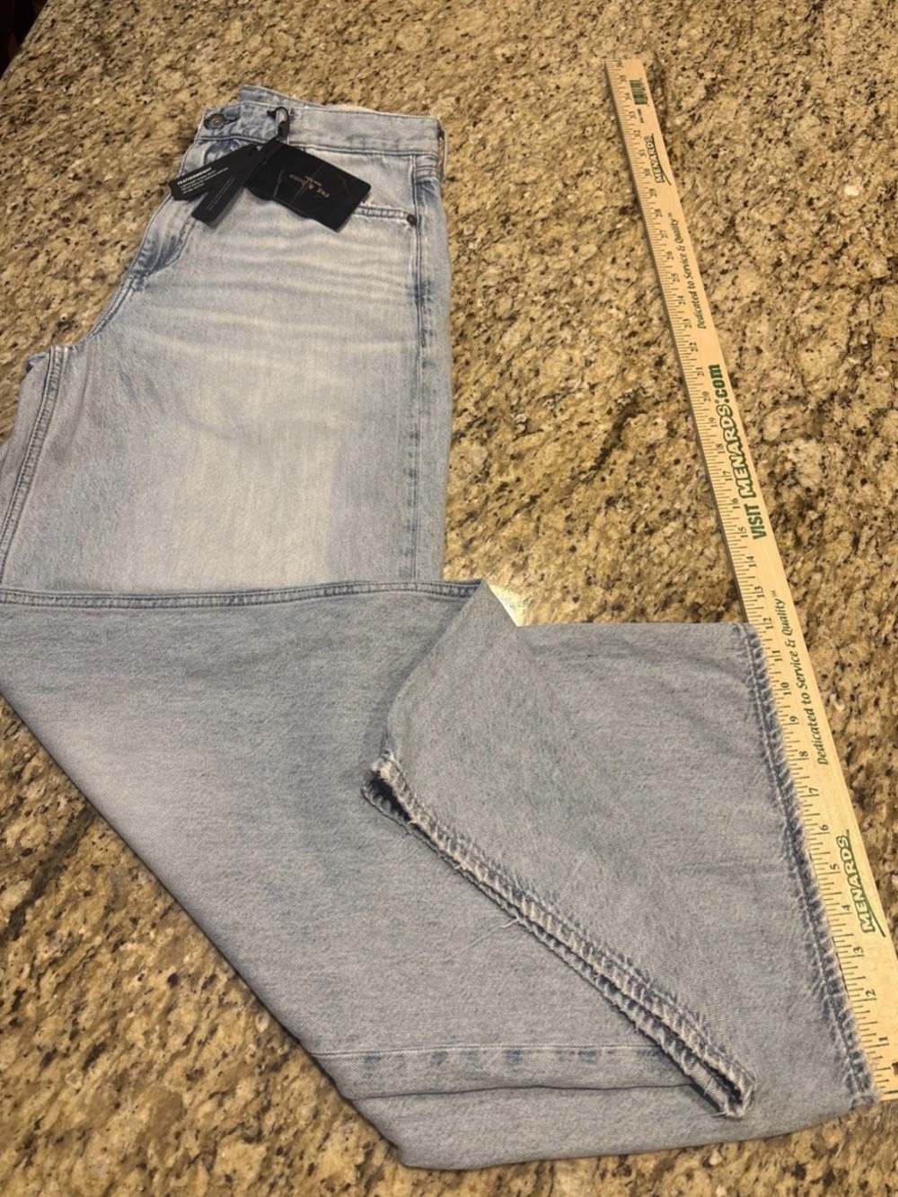 NWT Tags Rag & Bone Distress Feather-weight Sofie High Rise Wide Leg Sz 29 Jean